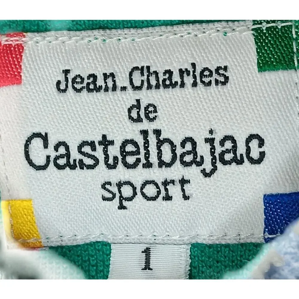 Jean Charles de Castelbajac Sport Men’s Polo Shirt Green Anchors Away Sz 1 Small - Picture 13 of 15